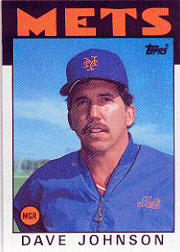 1986 Topps Baseball Cards      501     Dave Johnson MG